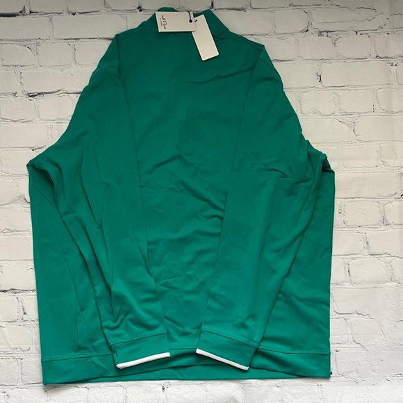 Adipure By Adidas Men's Sweatshirt Golf Green - Picture 2 of 8